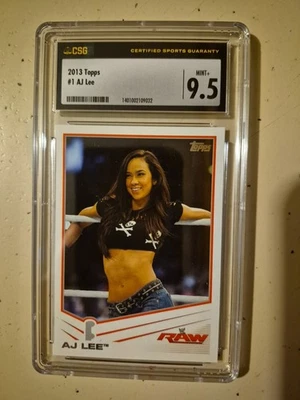 AJ Lee 2013 Topps WWE #1 (CSG 9.5) Trading Card - Image 1 of 2