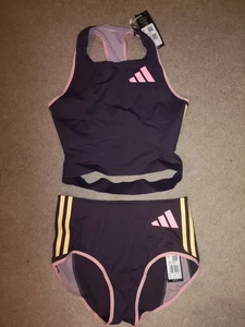 Adidas Adizero Promo Racing/Running Set Crop Top and Racing Bottoms Size M 2024 - Picture 1 of 6