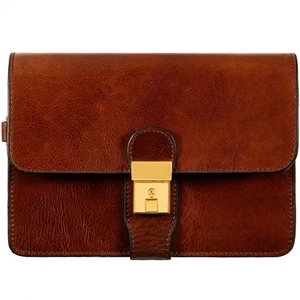 Leather Clutch - Organizer Bag for Men - Wrist Bag - Briefcase Handmade in It... - Bild 1 von 7