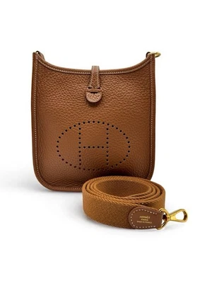 Hermes Evelyne TPM (Mini) in Gold color with gold hardware - Clemence leather - Image 1 of 4