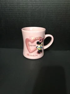 Minnie Mouse 3D Pink Coffee Mug We All Love Authentic Original Disney Park - Picture 1 of 7