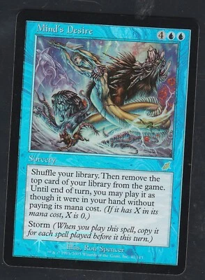 Magic the Gathering MIND'S DESIRE #41/143 Scourge Blue Foil 2003 Rare NM - Image 1 of 2