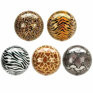 Orbz Animal Balloons 22" Sphere Animal Print Balloon Orb HELIUM Foil Balloons - Picture 1 of 1
