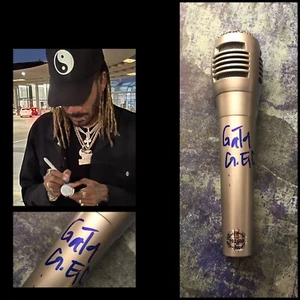 GFA We Good & Check Up Rapper * GATA * Micrófono Firmado Prueba Exacta G1 Certificado de Autenticidad - Imagen 1 de 4