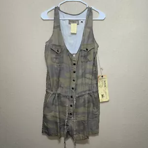 Da-Nang 100% Silk Tank Romper CAMO PRINT SZ M NEW - Picture 1 of 6