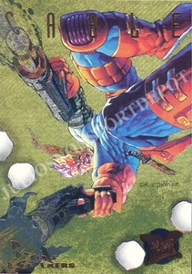 X-MEN 1995 FLEER WALMART CAZADORES Y ACOSADORES TARJETA DE INSERCIÓN DORADA 2 DE 9 CABLE MA - Imagen 1 de 1