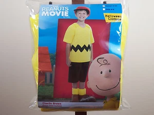 Peanuts Movie Charlie Brown Deluxe Halloween Costume Boys Size 3-4T **NEW** - Picture 1 of 8