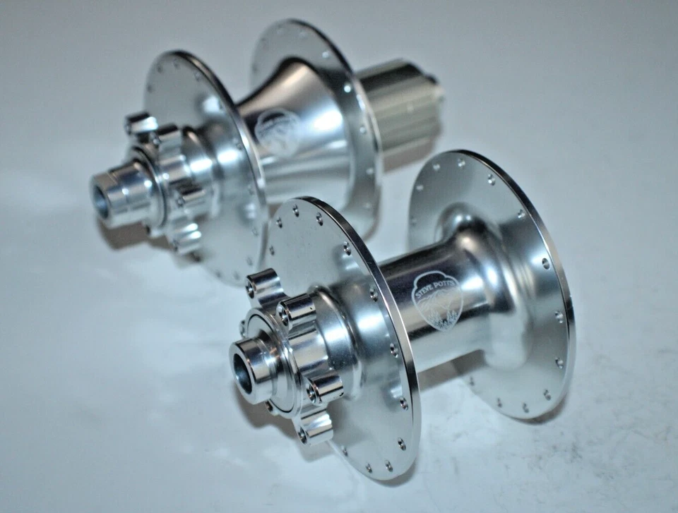 Juego de bujes Steve Potts versión temprana disco de 6 pernos 32H 12 mm eje pasante R385/F240g 11 velocidades Foto 1 de 4