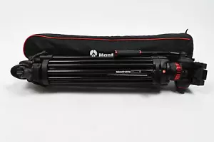 Patas de trípode de video profesional Manfrotto 546B con cabezal de video 502HD + estuche #129 - Imagen 1 de 6