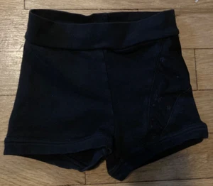 girls kids size xs/s black dance shorts - Picture 1 of 3