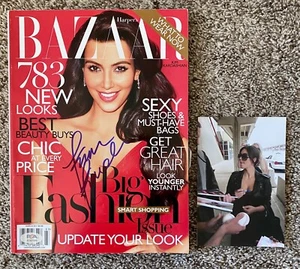Kim Kardashian Hot Sexy Harper's Bazaar Signed March 2011 Magazine PSA RARE - Picture 1 of 1