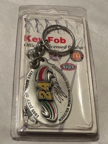 Jeff Gordon #24 Nascar Officially Licensed Metal Key Fob Keychain *New* Cover