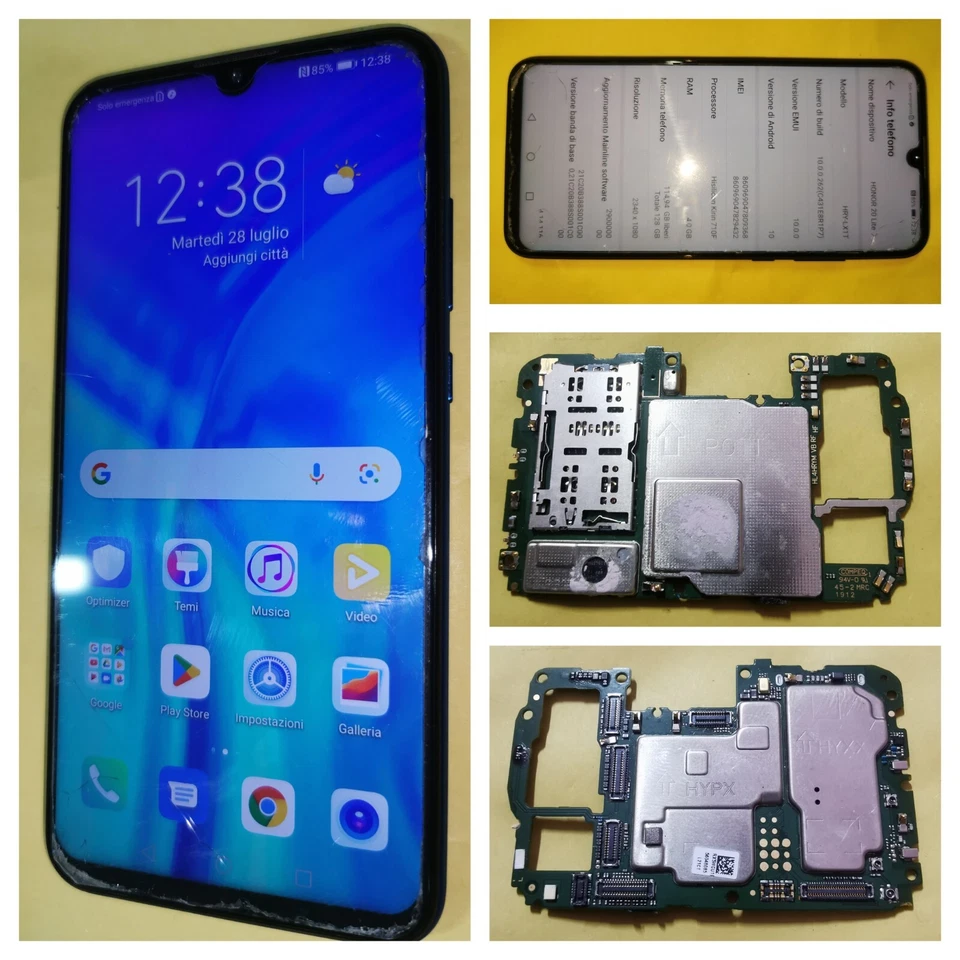 Huawei Honor 20 Lite. - 128GB - SOLO SCHEDA MADRE  - Immagine 1 di 4