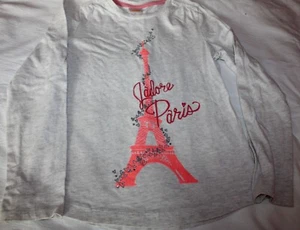 GYMBOREE 100% COTTON LONG SLEEVE OFF-WHITE T-SHIRT SIZE 6 -NEW - Picture 1 of 2