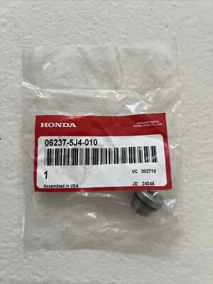 Genuine OEM Honda ATF 9/10Speed Transmission Drain Plug Bolt. 06237-5J4-010Acura - Image 1 of 3