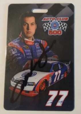 Sam Hornish Jr Signed Auto Club 500 AAA Promo Card NASCAR Autograph - Image 1 of 2