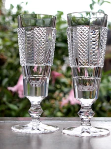 Waterford Kristall Hibernia Champagnerflöte 2er Set Neu, 7" hoch - Bild 1 von 6