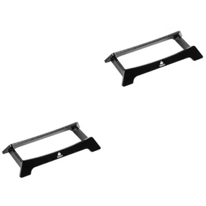 2 Count Support De Bureau Pour Haut-parleur Plateau Base Sonore Stand - Photo 1/12