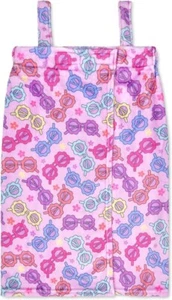 iscream 3510 Kid Girls' Silky Soft Plush Spa Wrap--Rainbow Sunflowers - Picture 1 of 5