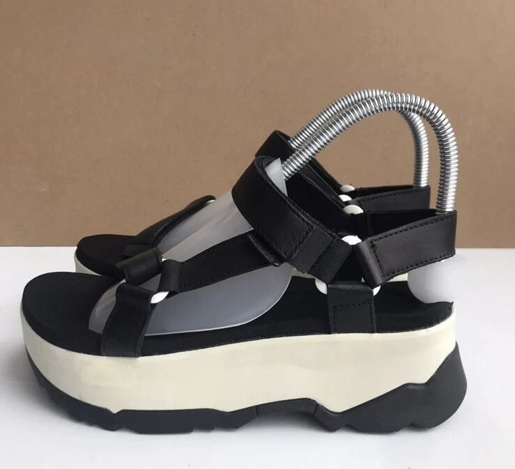 SANDALIAS MUJER TEVA ZAMORA NEGRAS PLATAFORMA CORREA ESPUMA TALLA US 8 NUEVAS Foto 1 de 4