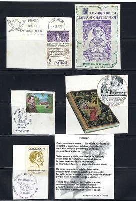 MARCOFILIA,- MILENARIO LENGUA CASTELLANA {SPAIN}.- J. ISAACS.- P. BARBA.- CANO. - Image 1 of 2