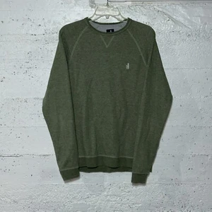 Johnnie O Scholes Logo Pullover Crew Neck Sweatshirt Men's Size S Green - Picture 1 of 9