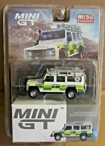 MINI GT LAND ROVER DEFENDER 110 1:64 SCALE BRITISH RED CROSS SEARCH AND RESCUE - Picture 1 of 1