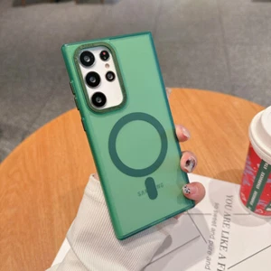 Steel TPU For Samsung Galaxy S24 S23 Ultra S22 Case Cover Translucency Magnetic - Picture 1 of 16