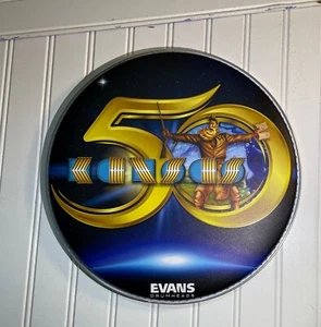 Kansas Band Evans 12" Drumhead Cover 50 Year Anniversary Fork In The Road Tour - Picture 1 of 3