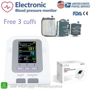 Electronic Sphygmomanometer blood pressure Child/Adult/ Neonatal cuffs LCD - Picture 1 of 17