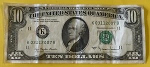 $10 Bill Birthday Note 03/11/2007 - Picture 1 of 2