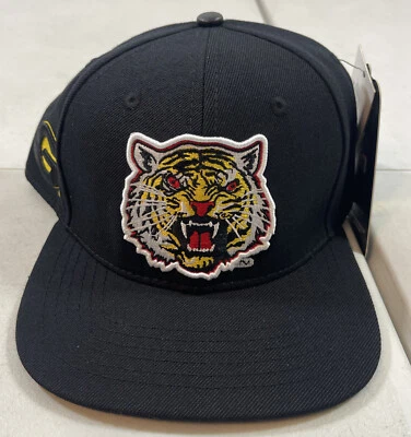 Grambling Tigers Big Logo Flat Bill Black Snapback Hat - Image 1 of 4