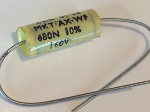 0.68uF 160V LCR METALLIZED POLYESTER MKT AXIAL AUDIO CAPACITOR fbb29.12 - Picture 1 of 1