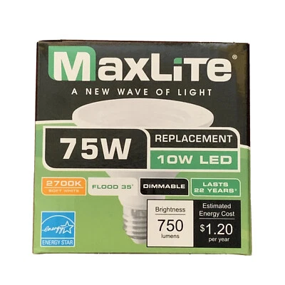 12 LED Bulbs 75W Replacement 10W PAR30 Flood Light Short Neck 2700K Soft White - Image 1 of 4