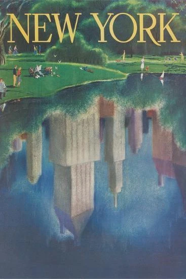 Vintage Travel Poster, Central Park, New York City Home Decor Wall Decor - Image 1 of 1