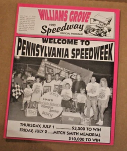 1993 Williams Grove Speedway Program - July 1-2, 1993 - Mitch Smith Memorial - Picture 1 of 2