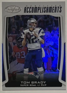Tom Brady 2017 logros certificados Panini #CA-TB - Imagen 1 de 2