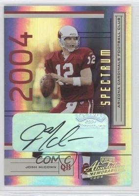 2004 Playoff Absolute Memorabilia Spectrum Signatures /300 Josh McCown #3 Auto - Image 1 of 2