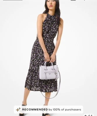 Vestido MICHAEL MICHAEL KORS Mujer Púrpura Sin Mangas Hasta el Té Calce + Acampanado XL Foto 1 de 4