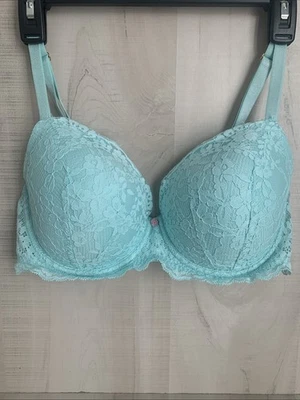 Victoria's Secret Dream Angel Lightly Lined Bra Aqua Blue Size 36 DD - Image 1 of 4