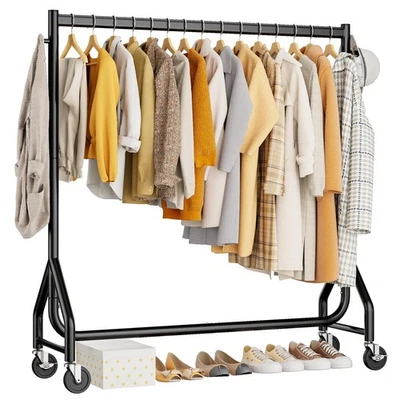 Clothes Clothing Rack, Rolling Heavy Duty Clothes Rack Load 420 LBS With Whee... - Image 1 of 4