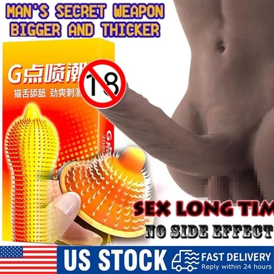 Natural Latex Spike Condoms Enhance Extension Stimulate Adult Supplies 10pcs/box - Image 1 of 4