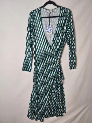 Diane Von Furstenberg DVF x Target Geometric Green Wrap Dress XXL NWT - Image 1 of 4