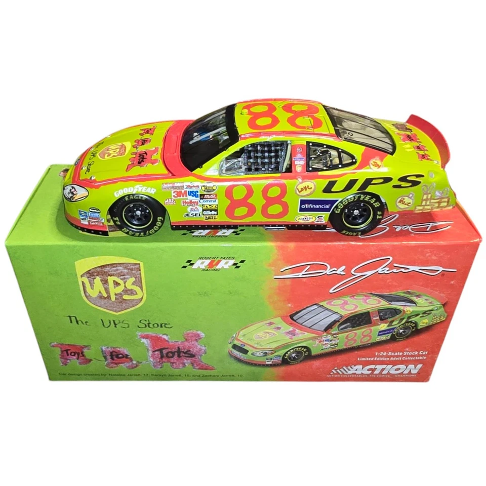 Action Dale Jarrett UPS Store Toys For Tots 1/360 Diecast Car escala 1:24  Foto 1 de 4
