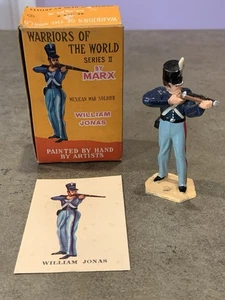 Vtg Marx Warriors Of The World Mexican War Soldier William Jonas W/Box & Card - Picture 1 of 6