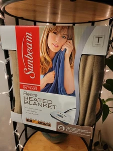 Doble ~ Manta polar de calentamiento eléctrico Sunbeam ~ 5 ajustes de calor ~  - Imagen 1 de 7