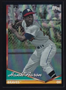 2024 Topps Archives #296 Hank Aaron Black Foilboard - Bild 1 von 2