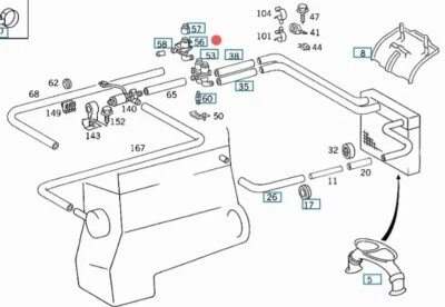 MERCEDES W124 VALVOLA ELETTROMAGNETICA RISCALDAMENTO ABITACOLO OEM A0018303984 - Imagen 1 de 4