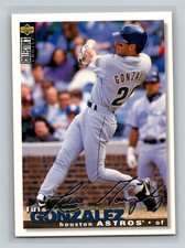 1995 Collector's Choice Silver Signature #110 Luis Gonzalez Houston Astros