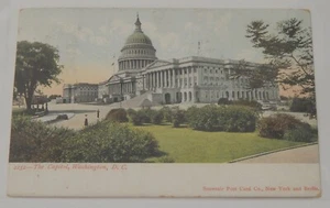 Washington DC Capitol Building postcard vintage 1906 to Milford New Hampshire - Picture 1 of 2